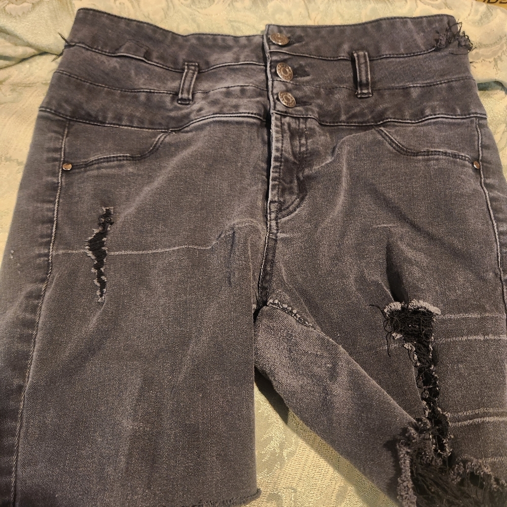 Refuge Womens Cutoff Jean Shorts Size 6